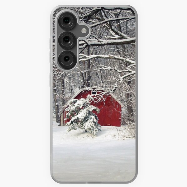 Item preview, Red Barn in the Snow designed and sold by Frankie Cat Photography.