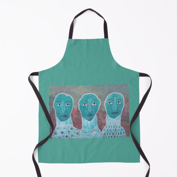Item preview, Three People In Green designed and sold by BeaOutsiderArt.