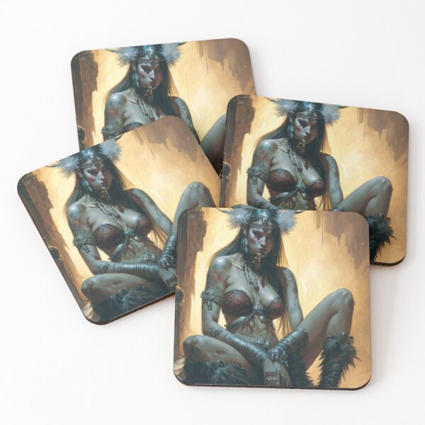 Item preview, Shamanic Female Druid in her annual celebration of winter solstice , designed and sold by ODELUNITY.