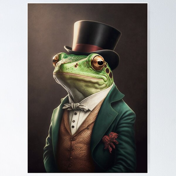 Artikel-Vorschau von Gentleman-Frosch Nr. 1, designt und verkauft von MichaelMayArt.