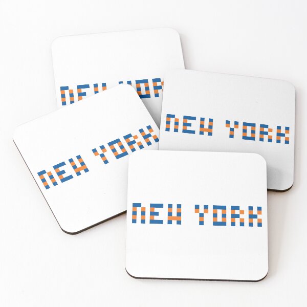 Item preview, Pixel NHL New York in Away Colors (Blue Orange) designed and sold by gkillerb.