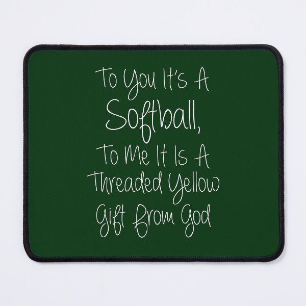 Item preview, Softball Threaded Yellow Gift From God designed and sold by jaygo.