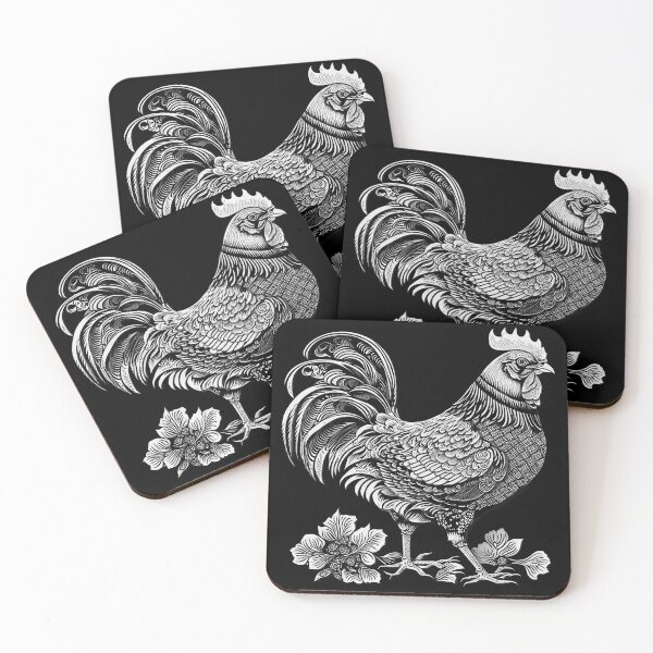 Item preview, Proud rooster, rural art designed and sold by FlatLandPrints.
