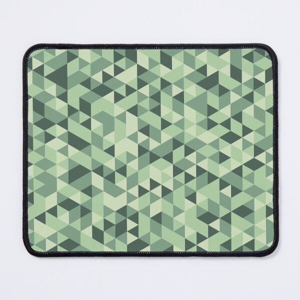 Item preview, Geometric Triangle Pattern in Shades of Green designed and sold by rissol.