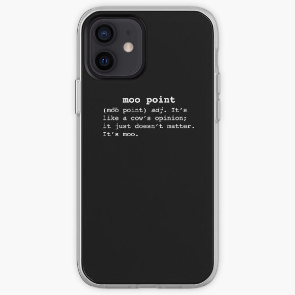 Moo Point Funda blanda para iPhone