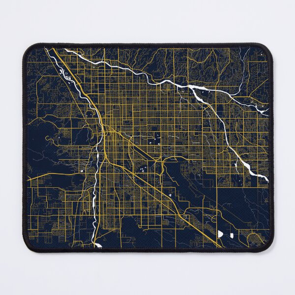 Item preview, Tucson City Map of Arizona, USA - Gold Art Deco designed and sold by deMAP.