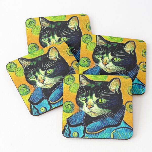 Item preview,   Cat Van Gogh Style #11 designed and sold by cardia1991.
