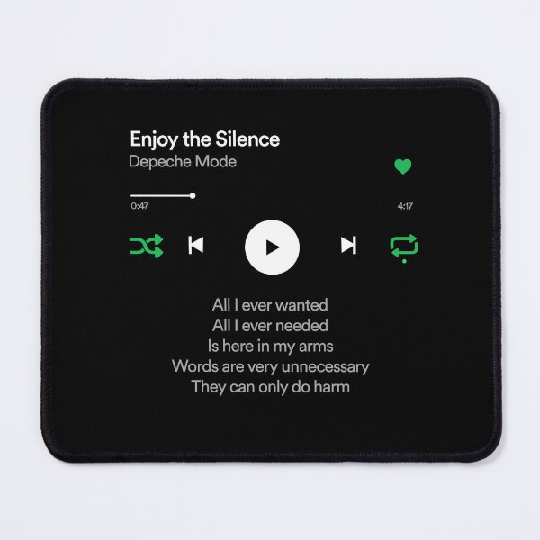 Item preview, Streaming Music: Enjoy the silence designed and sold by Periodic Table of Synthpop.