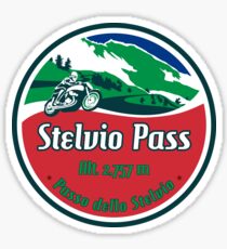 Stelvio Pass Design - Italian Flag Colors Sticker