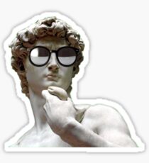 David on the beach Sticker