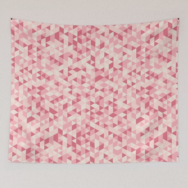 Item preview, Geometric Triangle Pattern in Shades of Pink designed and sold by rissol.