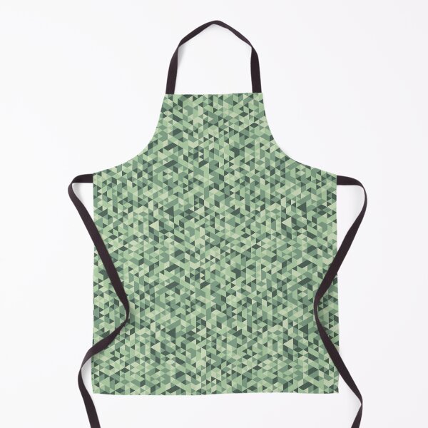 Item preview, Geometric Triangle Pattern in Shades of Green designed and sold by rissol.
