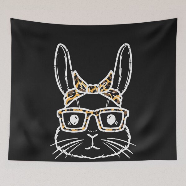 Item preview, Bunny Rabbit Leopard Bandana Glasses designed and sold by farhoodi2200.