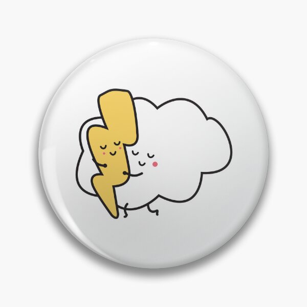 Artikelvorschau, Die spektakuläre Power-Umarmung mit niedlichem Cloudy und Flashy entworfen und verkauft von Sugarpuffdesign.