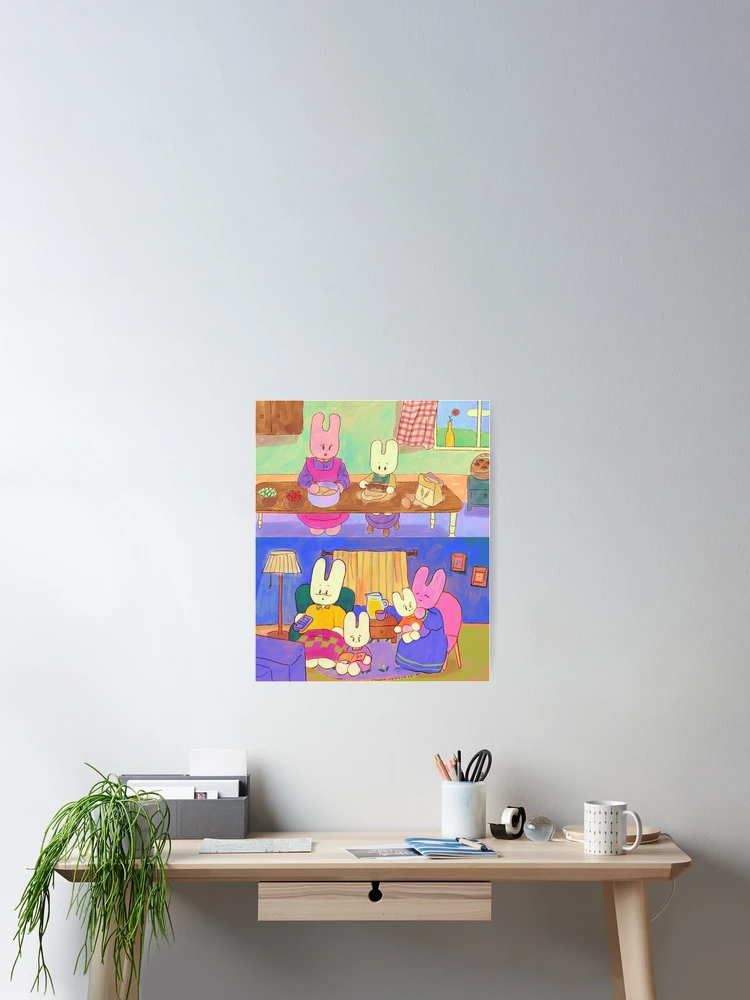Thumbnail 2 of 3, Poster, Water Rabbit designed and sold by Perceptible.