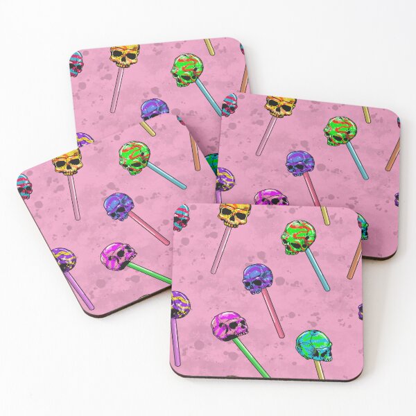 Item preview, Lollipop Skulls Pattern designed and sold by NadyaOrangeKiss.