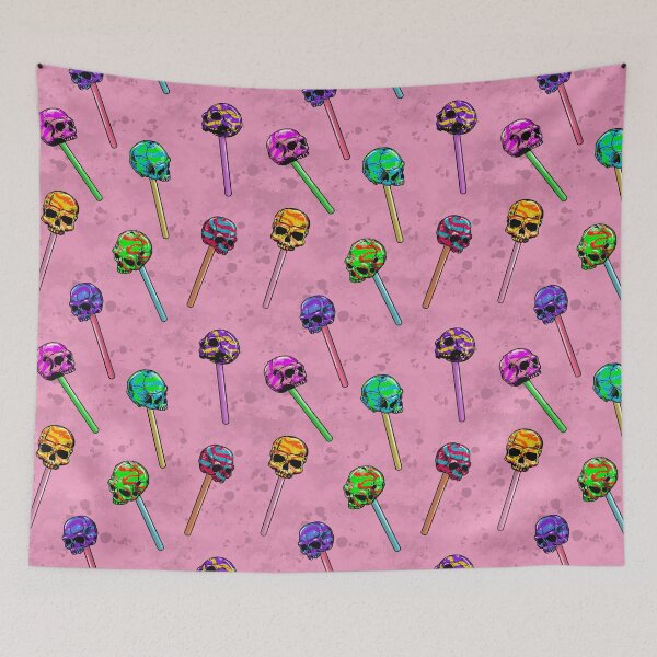 Item preview, Lollipop Skulls Pattern designed and sold by NadyaOrangeKiss.