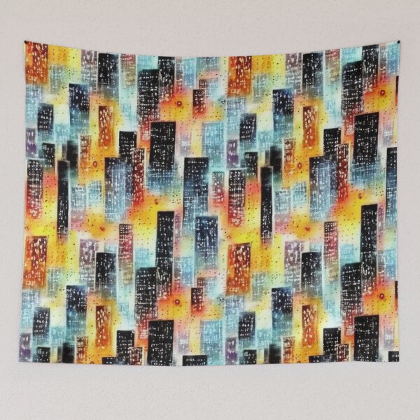 Item preview, Sunrise in the metropolis designed and sold by rommir.