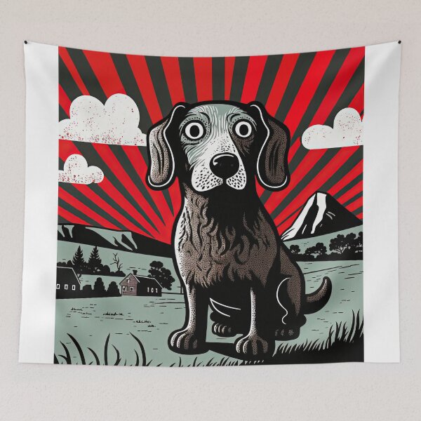 Aperçu de l'œuvre Ami à fourrure, cadeaux pour chiens pour les amoureux des animaux de compagnie créée et vendue par Delltaman.