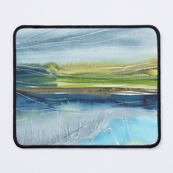 Item preview, Beautiful nature landscape, mountains, green trees, blue waves designed and sold by anaozzart.