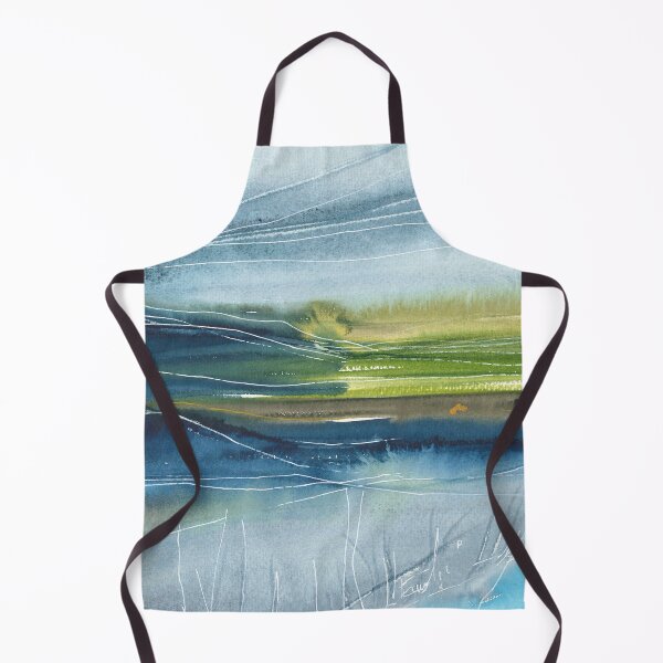 Item preview, Beautiful nature landscape, mountains, green trees, blue waves designed and sold by anaozzart.