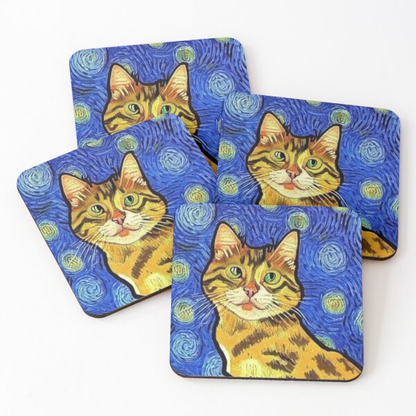 Item preview, Cat Van Gogh Style #14 designed and sold by cardia1991.