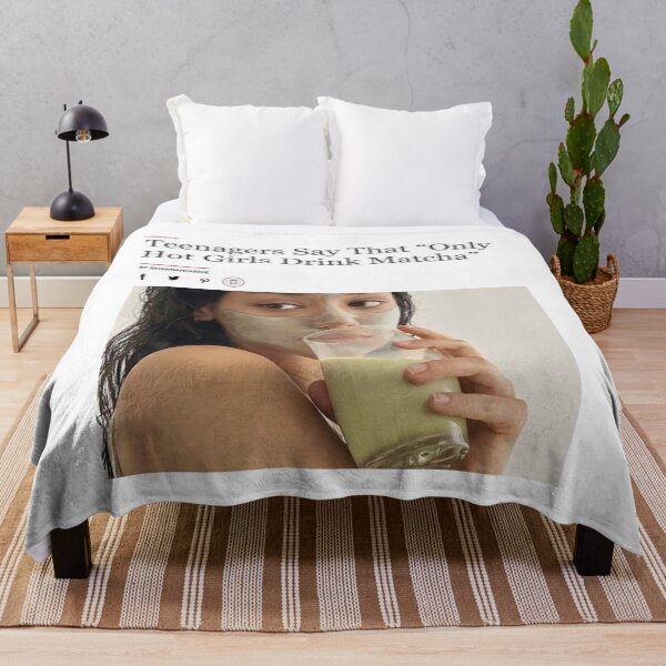 Item preview, Teenagers say that "Only hot girls drink matcha" designed and sold by nataliabrito.