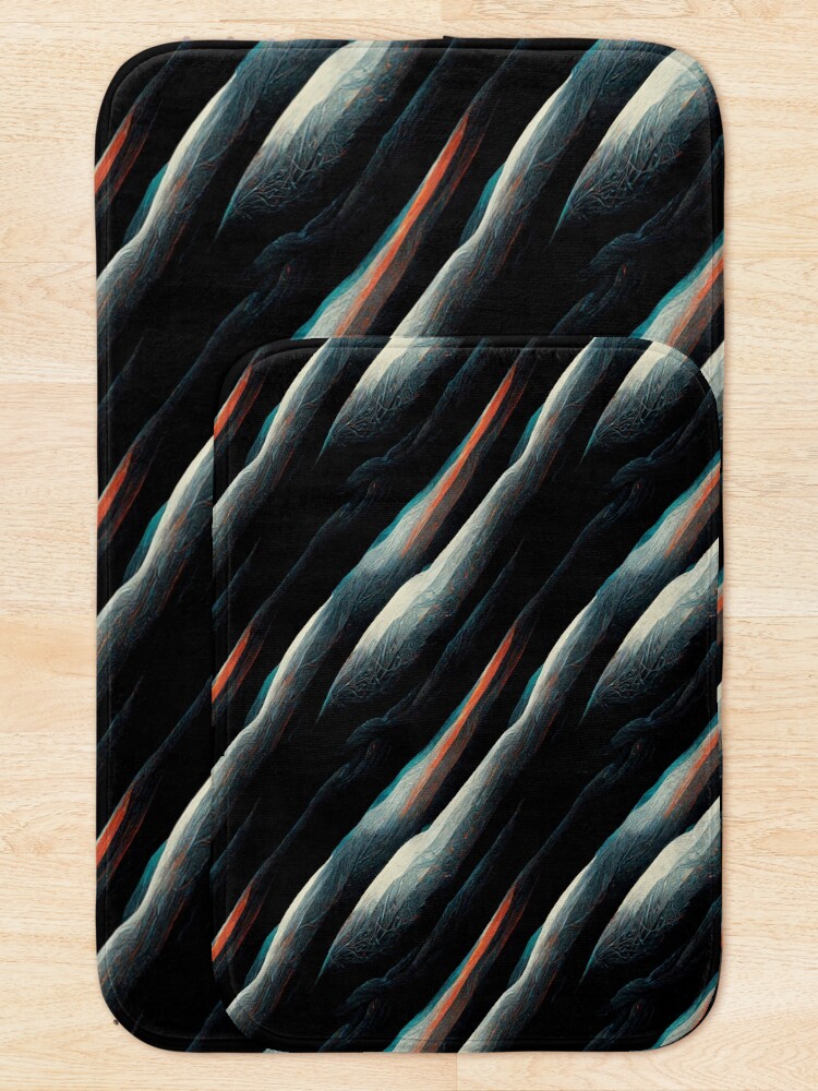 Thumbnail 5 of 6, Bath Mat, abstract geometric pattern designed and sold by luc1.
