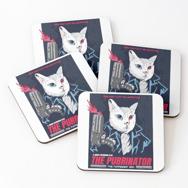 Item preview, The Purrinator - Badass Cat Parody Movie designed and sold by Rob-Son.