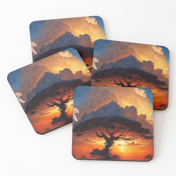 Item preview, Lovely Anime Sunrise Scenery, Serengeti, wallpaper, Beautiful lighting,  designed and sold by ODELUNITY.