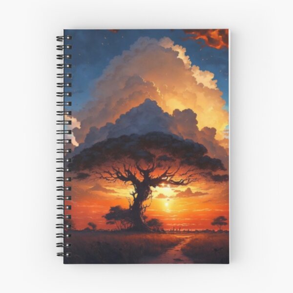 Item preview, Lovely Anime Sunrise Scenery, Serengeti, wallpaper, Beautiful lighting,  designed and sold by ODELUNITY.