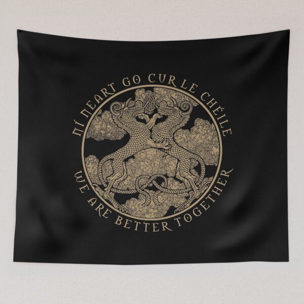 Item preview, We Are Better Together, Traditional Celtic, Gaelic Proverb, Celtic Gift, Ní Neart Go Cur Le Chéile designed and sold by Proverbial Wisdom Design.