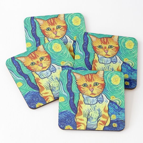 Item preview, Cat Van Gogh Style #15 designed and sold by cardia1991.