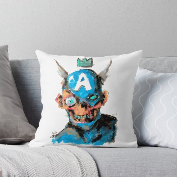 Item preview, Captain Zombie Mutant Horror Contemporary Abstract Acrylic Hand Drawing Colorful Painting Art designed and sold by Ruslan Aksenov.