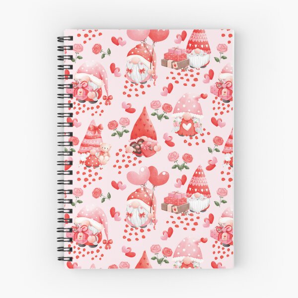 Item preview, Adorable Watercolor Valentine Gnome Pattern designed and sold by DebbisPalette.