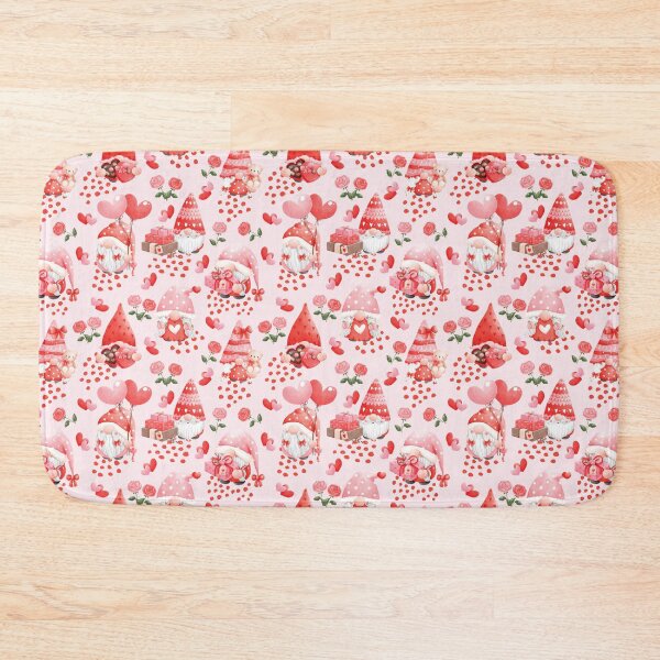Item preview, Adorable Watercolor Valentine Gnome Pattern designed and sold by DebbisPalette.
