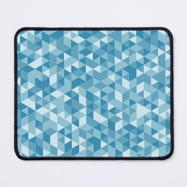 Item preview, Geometric Triangle Pattern in Shades of Blue designed and sold by rissol.