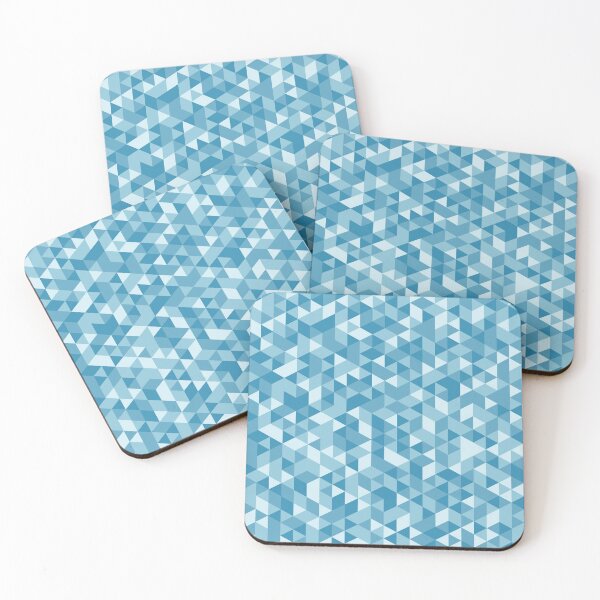 Item preview, Geometric Triangle Pattern in Shades of Blue designed and sold by rissol.