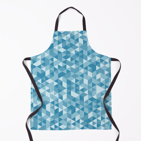 Item preview, Geometric Triangle Pattern in Shades of Blue designed and sold by rissol.