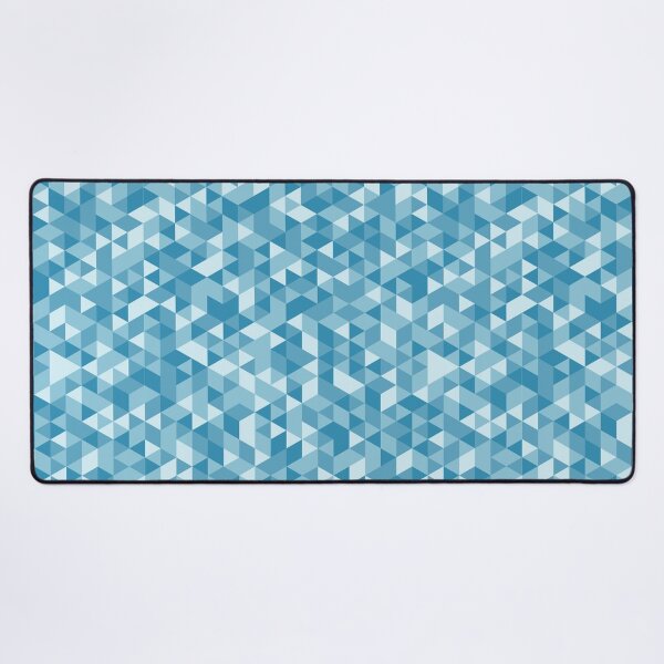 Item preview, Geometric Triangle Pattern in Shades of Blue designed and sold by rissol.
