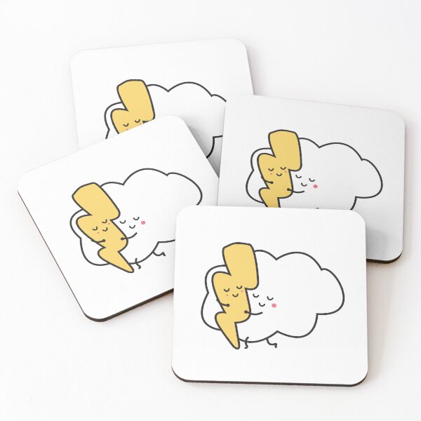 Item preview, The Spectacular Power Hug With Cute Cloudy And Flashy  designed and sold by Sugarpuffdesign.