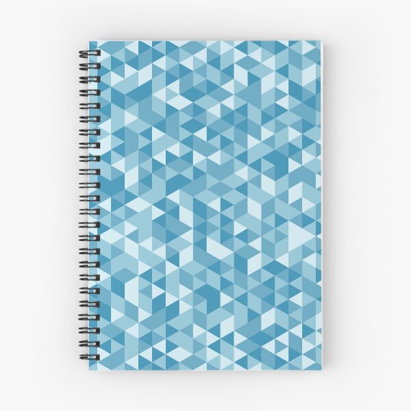 Item preview, Geometric Triangle Pattern in Shades of Blue designed and sold by rissol.