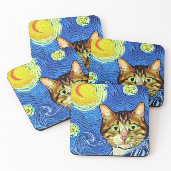 Item preview, Cat Van Gogh Style #16 designed and sold by cardia1991.