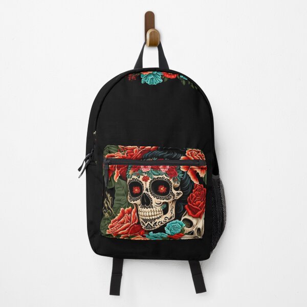 Item preview, Frida Khalo - mexican artist flowers and skull designed and sold by LatinoPower.