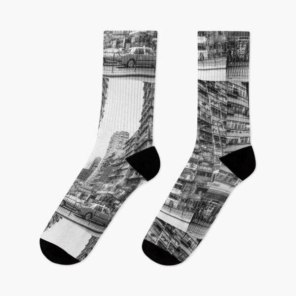 Item preview, Nathan Road, Kowloon, Hong Kong Black And White designed and sold by Paul Thompson Photography.