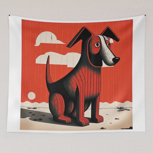 Aperçu de l'œuvre Ami à fourrure, cadeaux pour chiens pour les amoureux des animaux de compagnie créée et vendue par Delltaman.