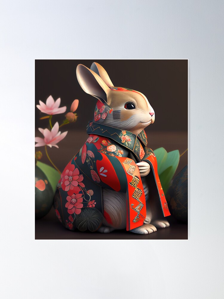 Bodybuilder Bunny Rabbit Poster №4 Sticker for Sale by krazybookz