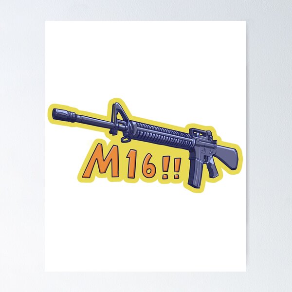 Item preview, M16 Sticker designed and sold by DinosaurDesign.