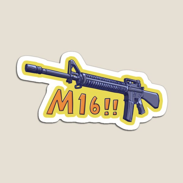 Item preview, M16 Sticker designed and sold by DinosaurDesign.