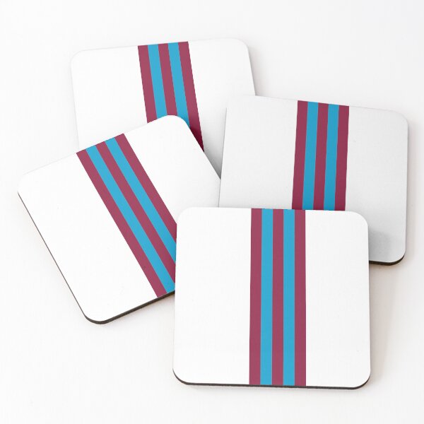 Item preview, Claret and Blue Mod Racing Stripes fashion design designed and sold by ModSupporters.